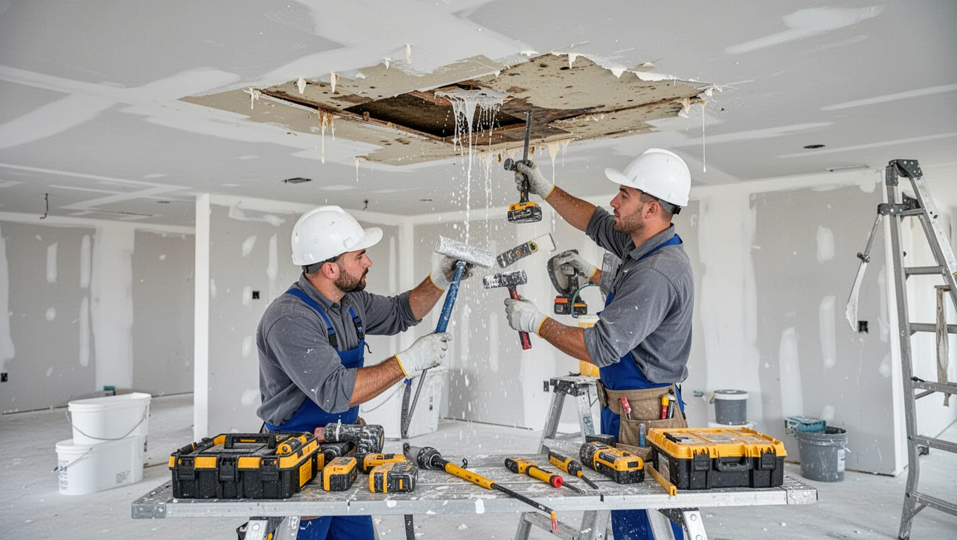 Ceiling Water Damage Repair